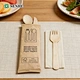 disposable wooden cutlery set